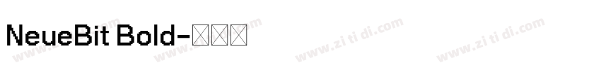 NeueBit Bold字体转换